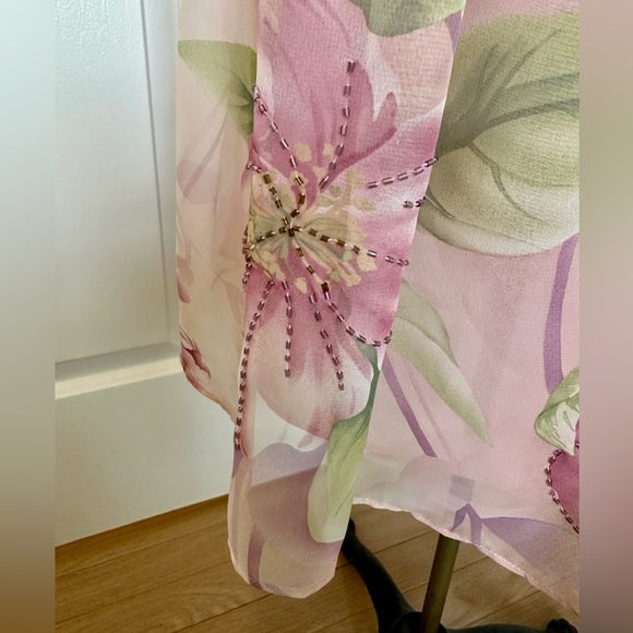 NWT Studio I Pink Beaded Mother of the Bride Skirt Jacket Set Dress Suit Sz 10 - Picture 11 of 11